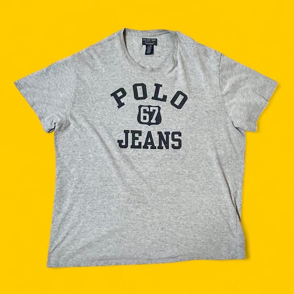 Polo Jeans Company Ralph Lauren Gray Logo T-Shirt XL